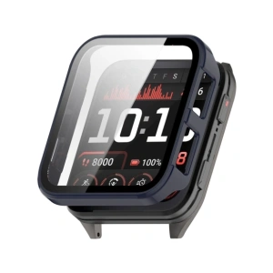 Etui ze szkłem do zegarka Bizon Case+Glass Watch do Garmin Venu X1 niebieskie