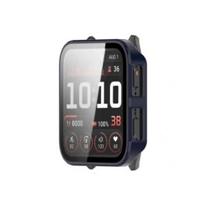Etui ze szkłem do zegarka Bizon Case+Glass Watch do Garmin Venu X1 niebieskie