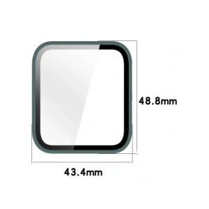 Etui ze szkłem do zegarka Bizon Case+Glass Watch do Garmin Venu X1 zielone