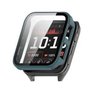 Etui ze szkłem do zegarka Bizon Case+Glass Watch do Garmin Venu X1 zielone