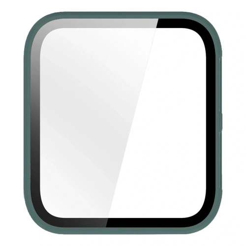 Etui ze szkłem do zegarka Bizon Case+Glass Watch do Garmin Venu X1 zielone