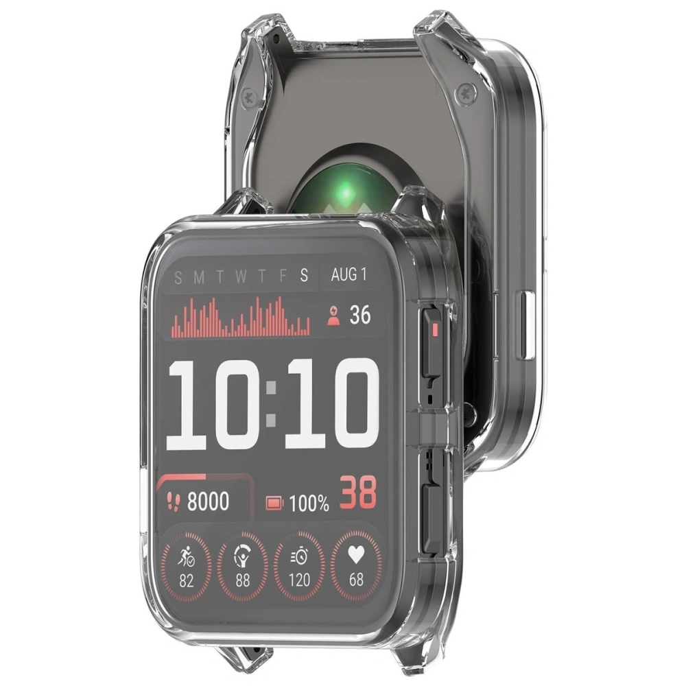 Etui z osłoną ekranu Bizon Case Watch Felipe do Garmin Venu X1 przezroczyste