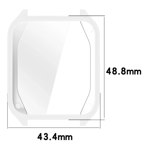 Etui z osłoną ekranu Bizon Case Watch Felipe do Garmin Venu X1 przezroczyste