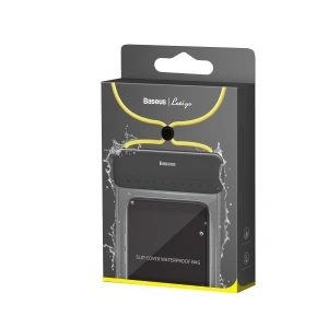 Wholesale Universal waterproof case Baseus Let's Go for smartphones (black-yellow) - BSU1551BLKYEL - {ean13} - Hurt