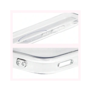 Etui z pierścieniem magnetycznym Bizon Case CrystalO do Xiaomi POCO F7 przezroczyste