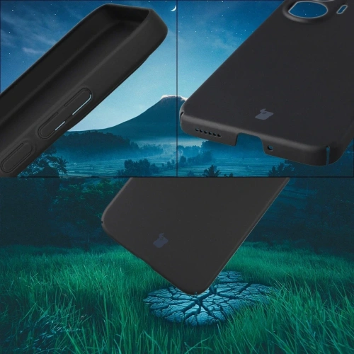 Etui Bizon Case Łupka do Xiaomi POCO F7 czarne