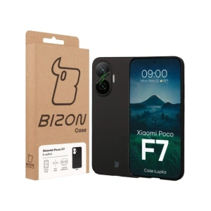 Etui Bizon Case Łupka do Xiaomi POCO F7 czarne