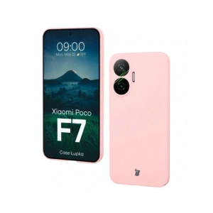Etui Bizon Case Łupka do Xiaomi POCO F7 różowe