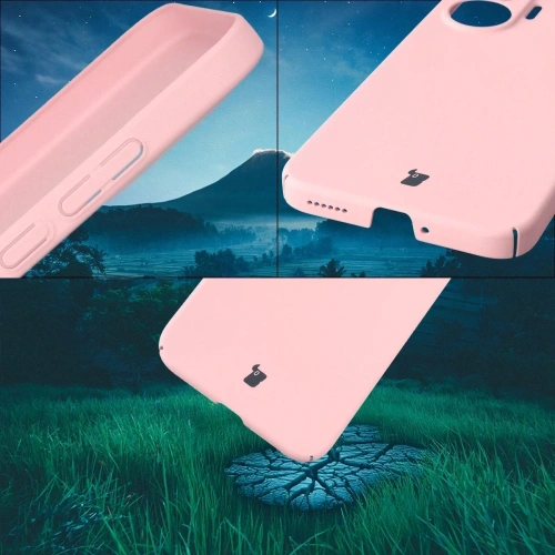 Etui Bizon Case Łupka do Xiaomi POCO F7 różowe
