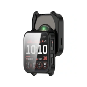 Etui z osłoną ekranu Bizon Case Watch Felipe do Garmin Venu X1 czarne