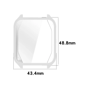 Etui z osłoną ekranu Bizon Case Watch Felipe do Garmin Venu X1 srebrne
