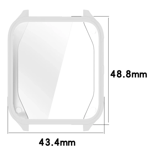 Etui z osłoną ekranu Bizon Case Watch Felipe do Garmin Venu X1 srebrne