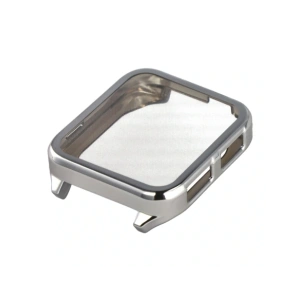 Etui z osłoną ekranu Bizon Case Watch Felipe do Garmin Venu X1 srebrne