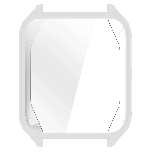 Etui z osłoną ekranu Bizon Case Watch Felipe do Garmin Venu X1 srebrne