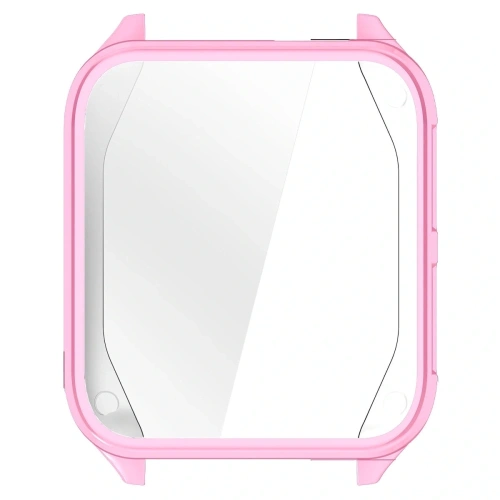 Etui z osłoną ekranu Bizon Case Watch Felipe do Garmin Venu X1 różowe