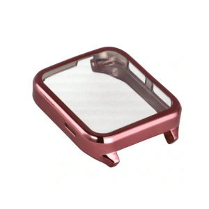 Etui z osłoną ekranu Bizon Case Watch Felipe do Garmin Venu X1 różowe