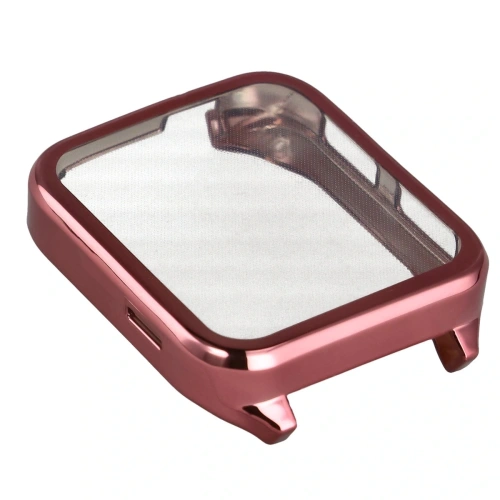 Etui z osłoną ekranu Bizon Case Watch Felipe do Garmin Venu X1 różowe