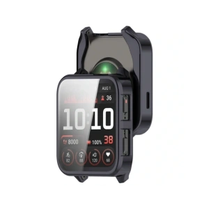 Etui z osłoną ekranu Bizon Case Watch Felipe do Garmin Venu X1 szare