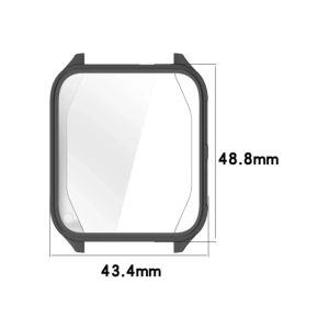 Etui z osłoną ekranu Bizon Case Watch Felipe do Garmin Venu X1 szare