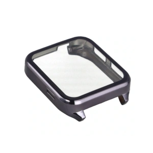 Etui z osłoną ekranu Bizon Case Watch Felipe do Garmin Venu X1 szare