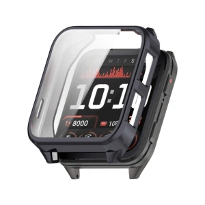 Etui z osłoną ekranu Bizon Case Watch Felipe do Garmin Venu X1 szare
