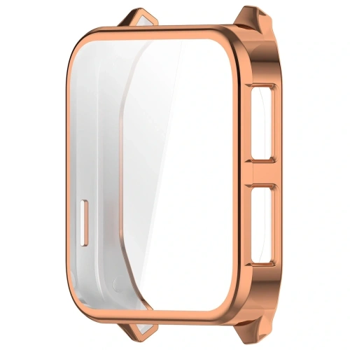 Etui z osłoną ekranu Bizon Case Watch Felipe do Garmin Venu X1 różowozłote