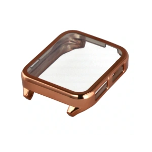 Etui z osłoną ekranu Bizon Case Watch Felipe do Garmin Venu X1 różowozłote