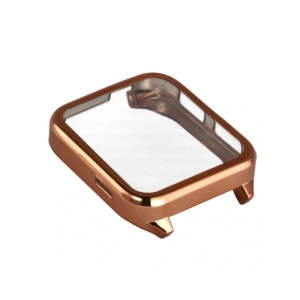 Etui z osłoną ekranu Bizon Case Watch Felipe do Garmin Venu X1 różowozłote