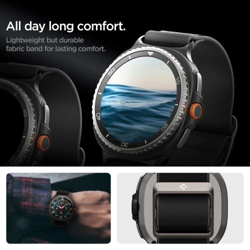 Pasek Spigen Lite Fit do Samsung Galaxy Watch 8 / Classic 40/44/46mm Black