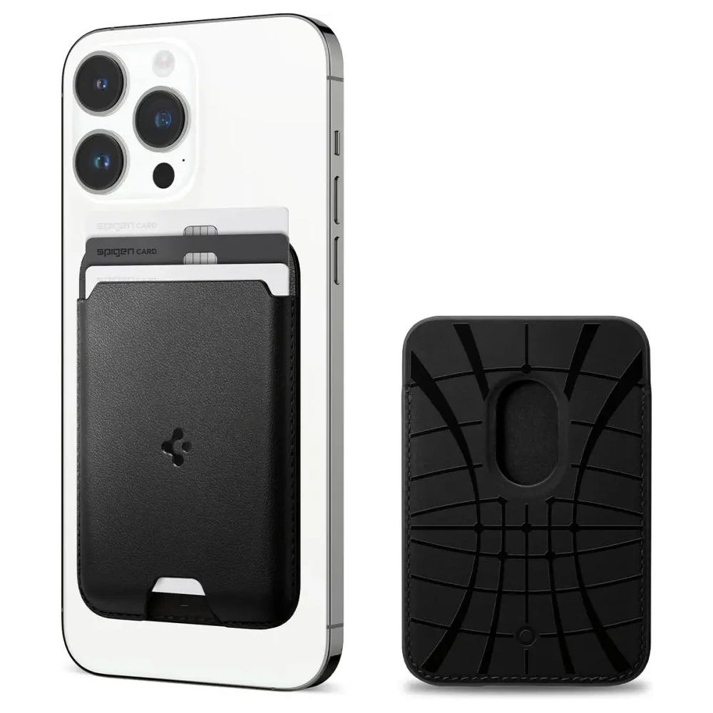 Portfel magnetyczny Spigen Valentinus Pro MagSafe Wallet Black