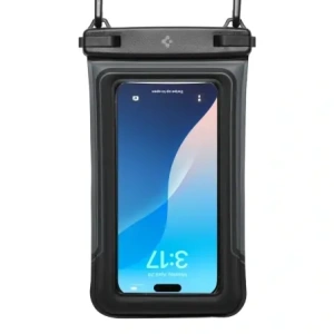 Spigen A611P Universal wasserdichtes Float Case Matt Schwarz [2 PACK]