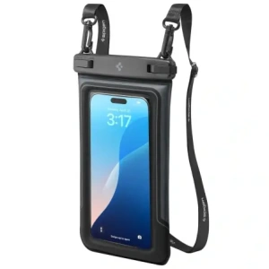 Spigen A611P Universal wasserdichtes Float Case Matt Schwarz [2 PACK]