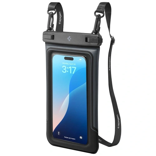 Etui wodoodporne Spigen A611P Universal Waterproof Float Case Matte Black [2 PACK]
