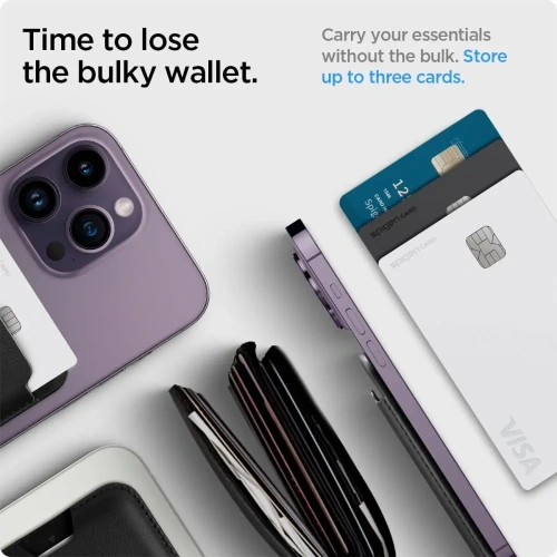 Portfel magnetyczny Spigen Valentinus Pro MagSafe Wallet Black