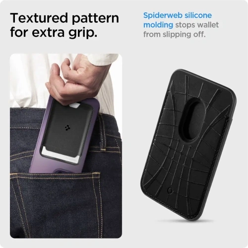 Portfel magnetyczny Spigen Valentinus Pro MagSafe Wallet Black