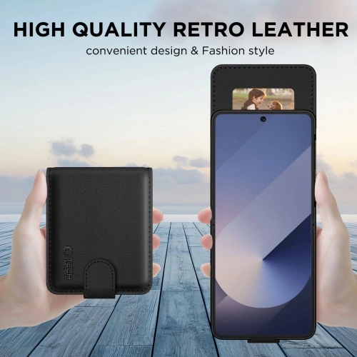 Etui z klapką Tech-Protect Wallet do Samsung Galaxy Z Flip 6 / 7 FE Black