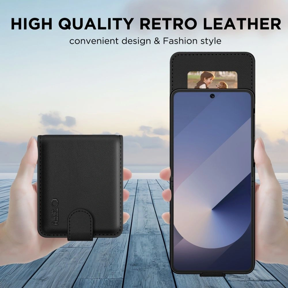 Etui z klapką Tech-Protect Wallet do Samsung Galaxy Z Flip 6 / 7 FE Black