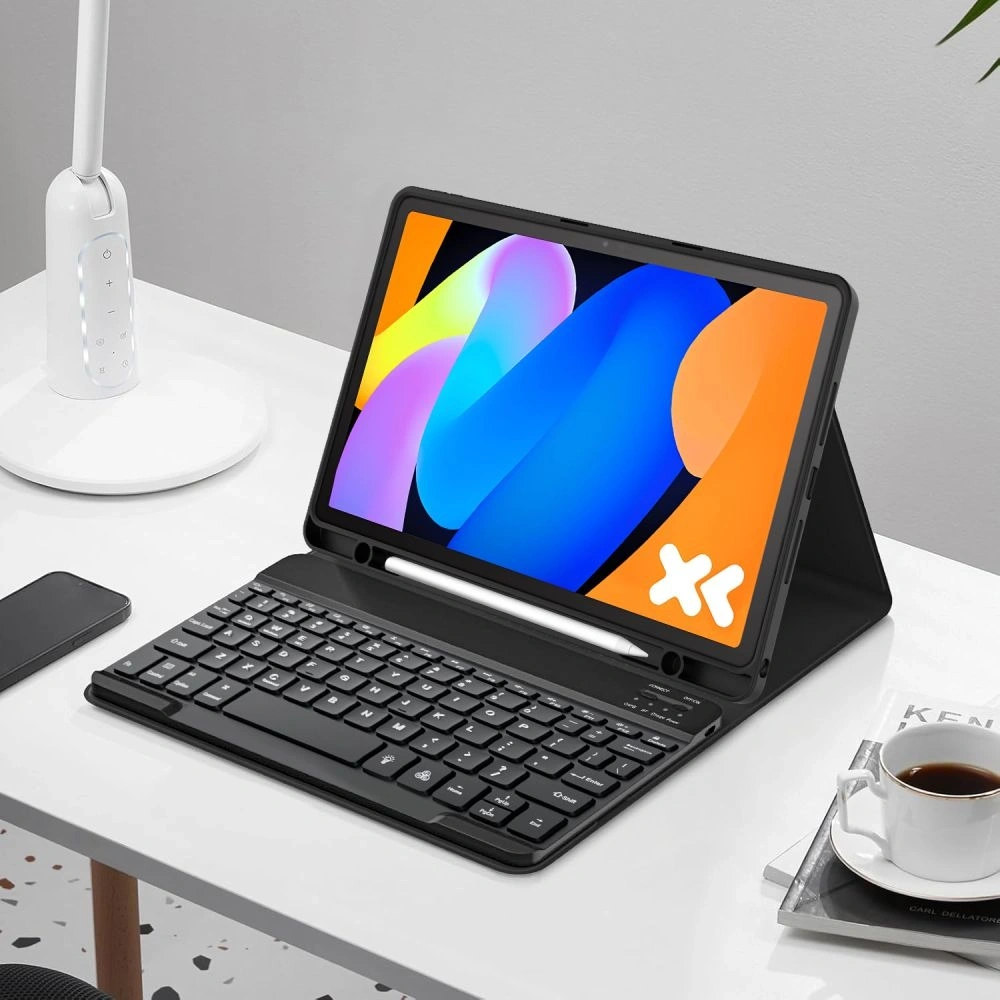 Etui z klapką Tech-Protect SmartCase Pen + Keyboard do Lenovo Idea Tab 11.0 TB-336 Black