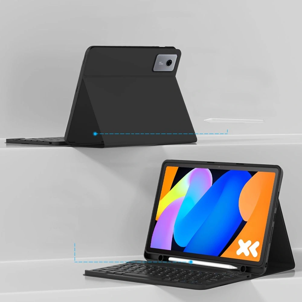 Etui z klapką Tech-Protect SmartCase Pen + Keyboard do Lenovo Idea Tab 11.0 TB-336 Black