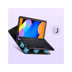 Etui z klapką Tech-Protect SmartCase Pen + Keyboard do Lenovo Idea Tab 11.0 TB-336 Black