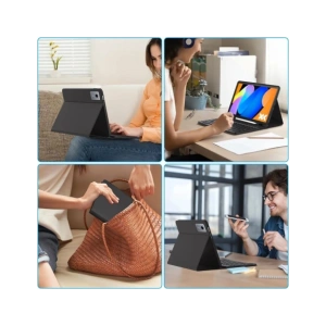 Etui z klapką Tech-Protect SmartCase Pen + Keyboard do Lenovo Idea Tab 11.0 TB-336 Black