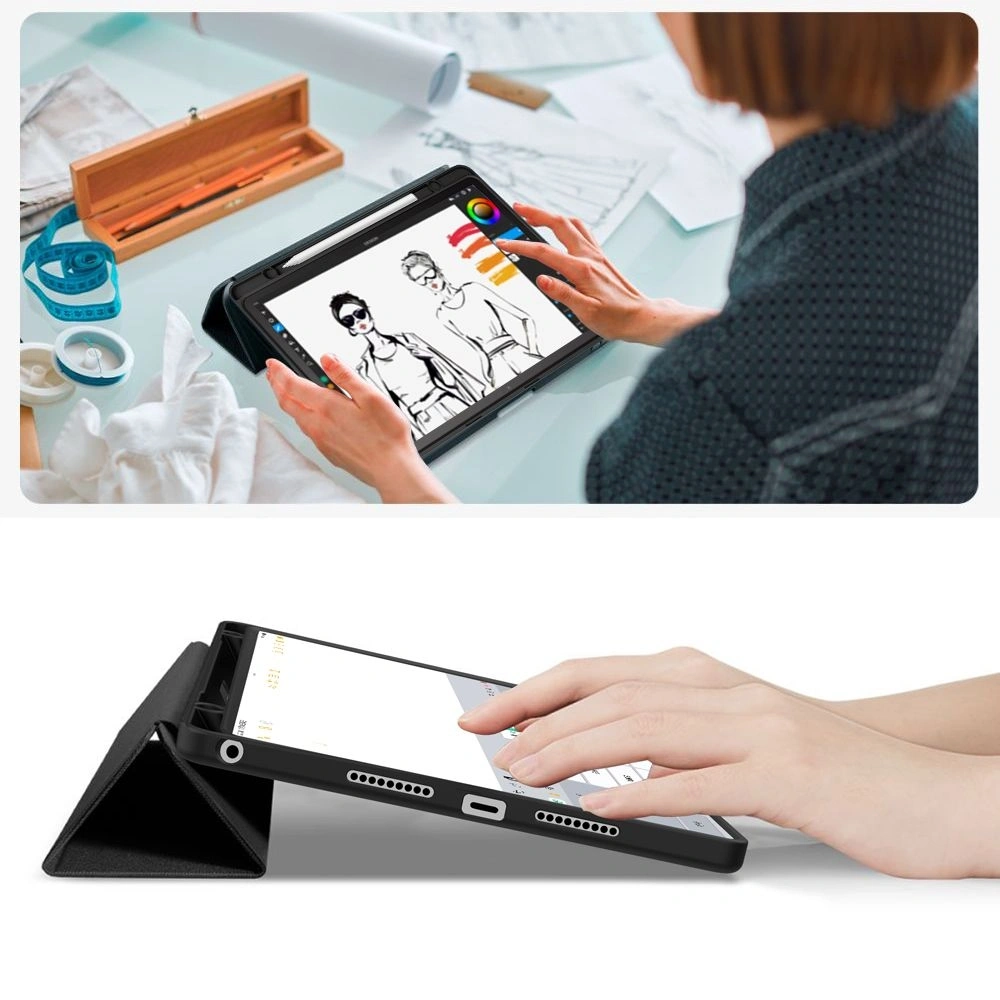Etui z klapką Tech-Protect SmartCase Pen do Lenovo Idea Tab 11.0 TB-336 Black