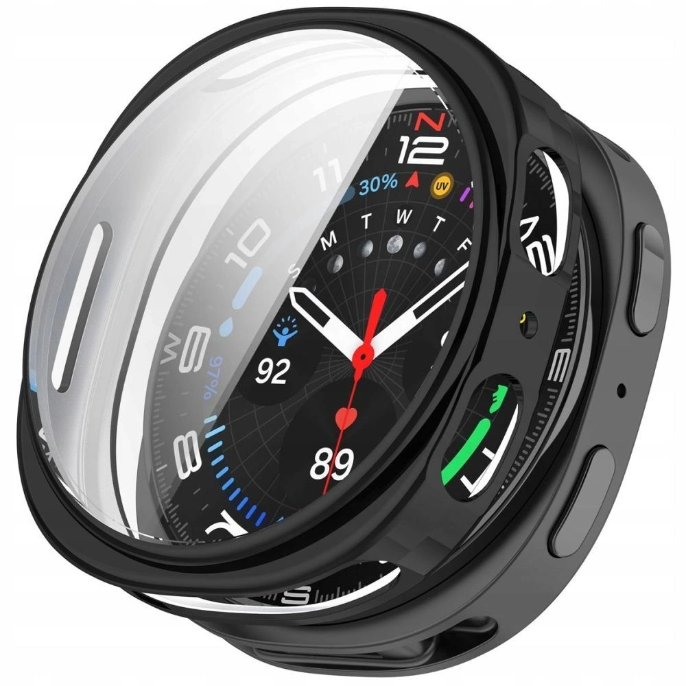 Etui z szybką Tech-Protect Defense do Samsung Galaxy Watch 8 40mm Black