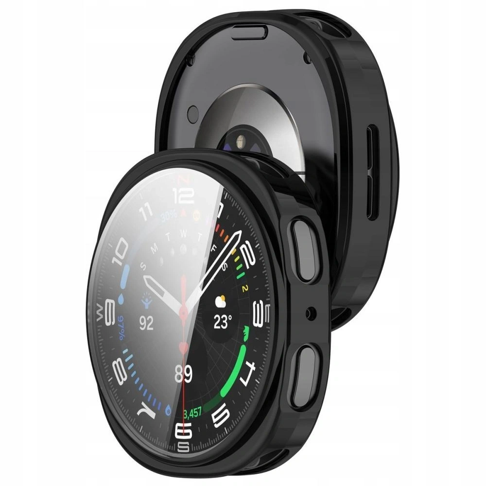 Etui z szybką Tech-Protect Defense do Samsung Galaxy Watch 8 40mm Black
