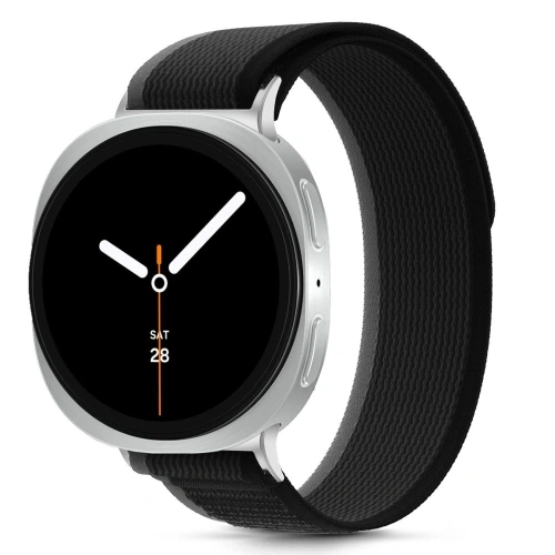 Pasek Tech-Protect Nylon Stripe do Samsung Galaxy Watch 8 / Classic 40/44/46mm Black/orange