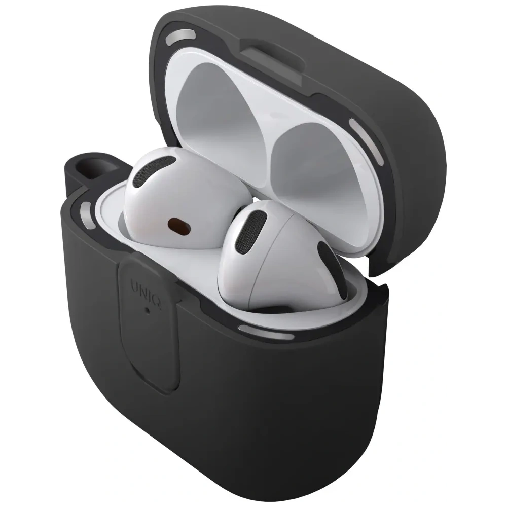 Etui UNIQ Clyde do Apple AirPods 4 Lock Case czarny