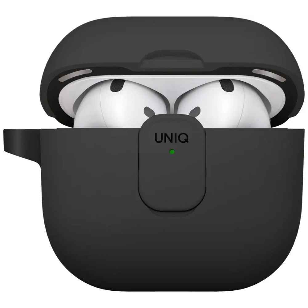 Etui UNIQ Clyde do Apple AirPods 4 Lock Case czarny
