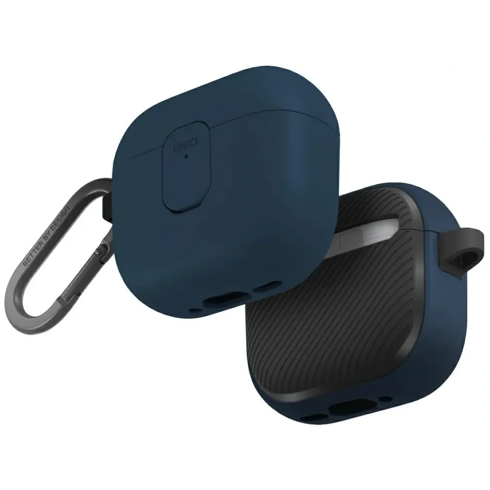 Etui UNIQ Clyde do Apple AirPods 4 Lock Case niebieski