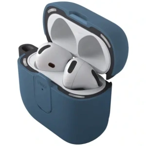 Etui UNIQ Clyde do Apple AirPods 4 Lock Case niebieski