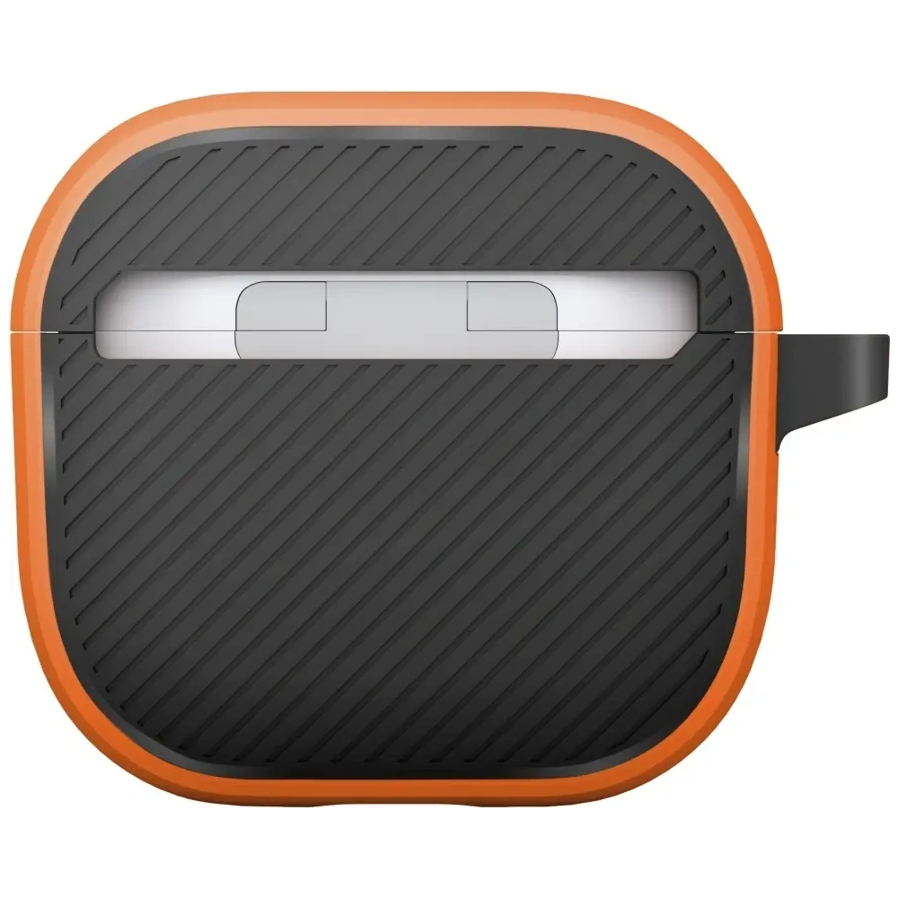 Etui UNIQ Clyde do Apple AirPods 4 Lock Case pomarańczowy